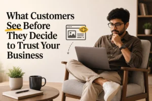 what customer see before they decide trust your business